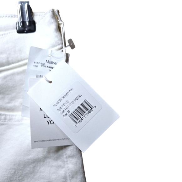NWT MOTHER The Insider Crop Step Fray Jeans Size 29 - Picture 5 of 9